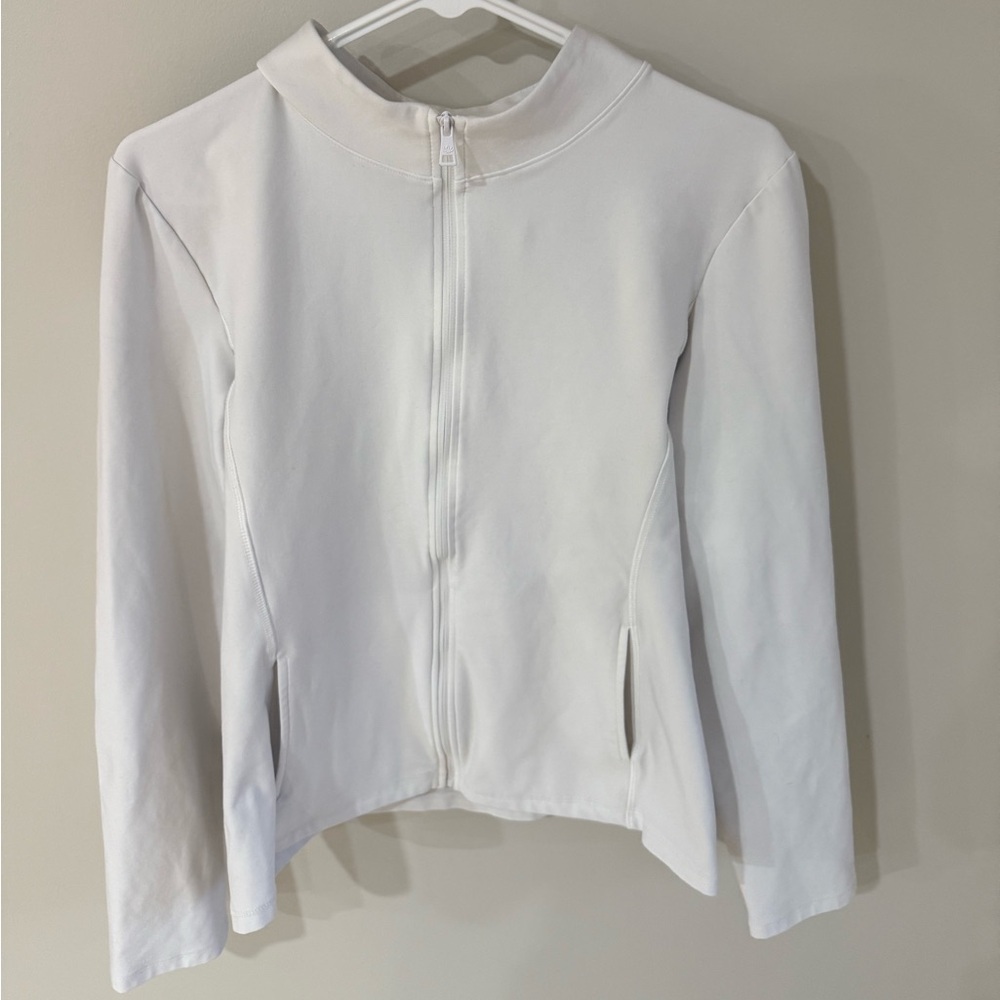 Beyond Yoga On The Go Mock Neck Sweatshirt - Cloud White - Size Extra Large XL - Picture 5 of 14
